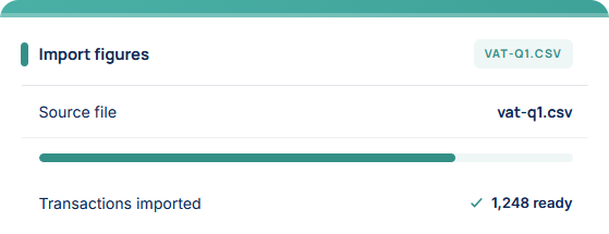 Import VAT figures from CSV into Swift VAT Pro
