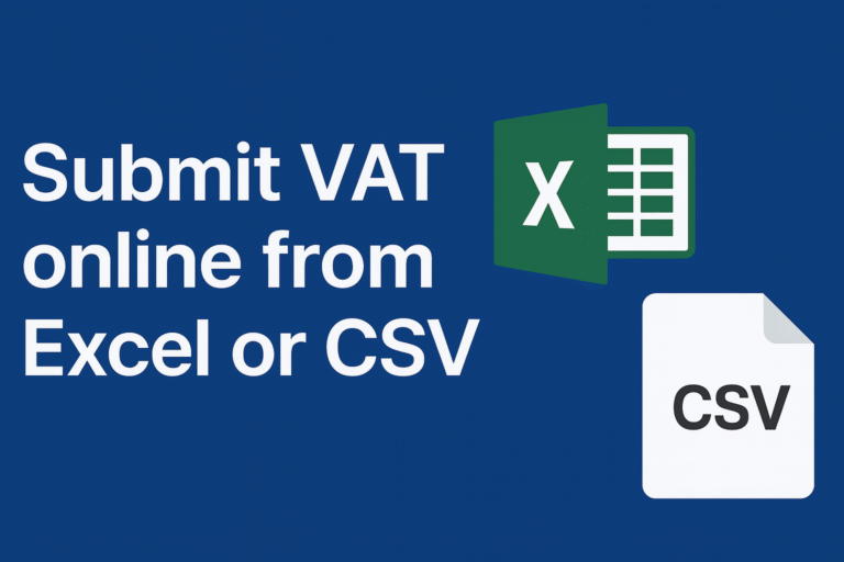 Submit VAT online from Excel or CSV