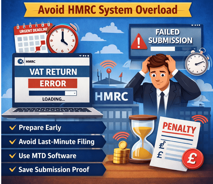 File VAT online during peak deadlines
